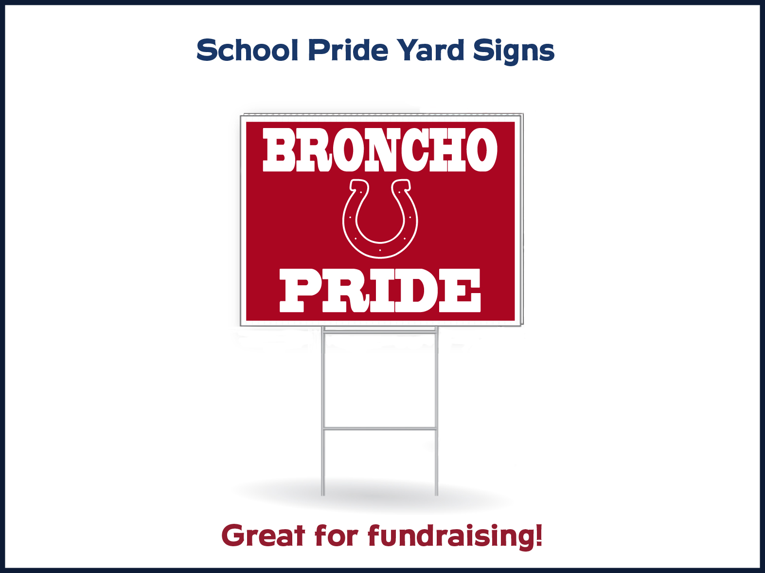 School Pride Yard Sign - Allstar Cheer Signs